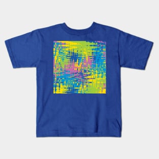 Pixelated Cool Colors Kids T-Shirt